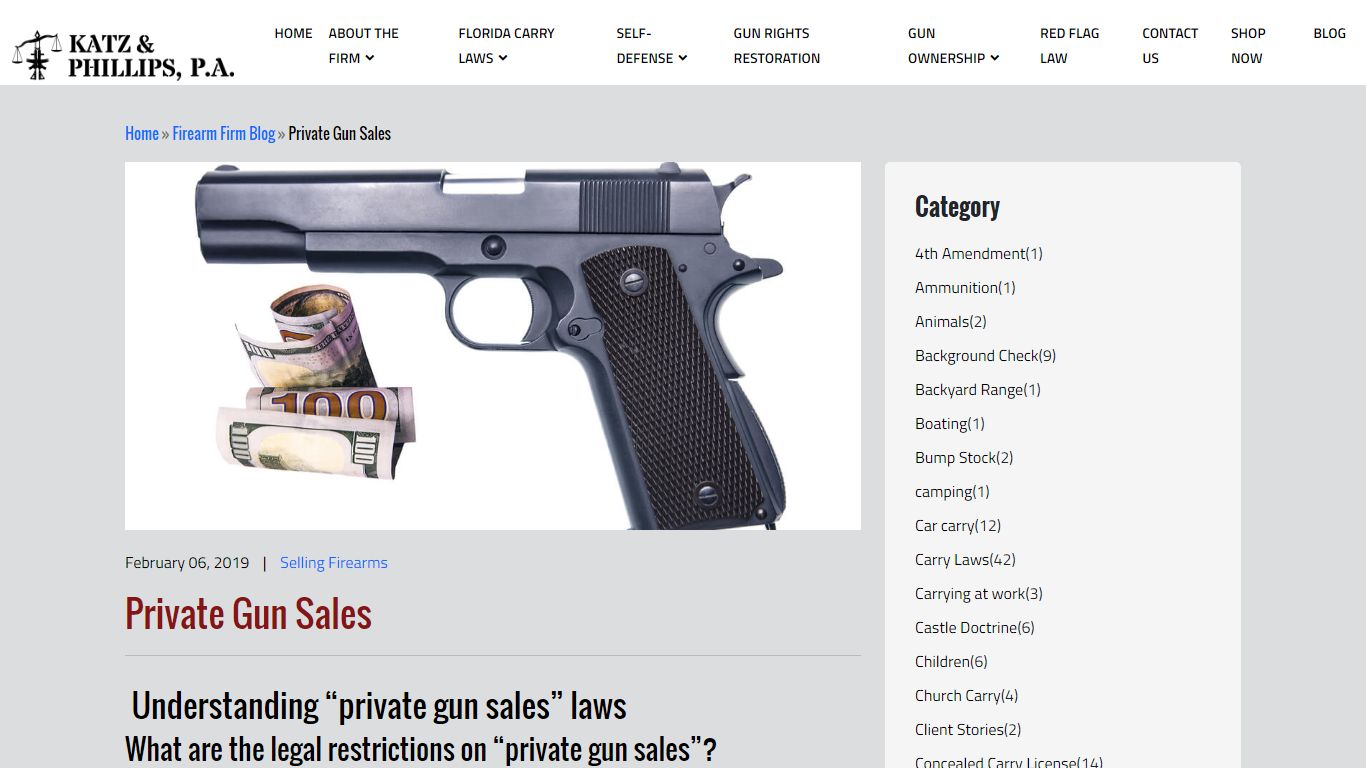 Private Gun Sales - The Firearm Firm